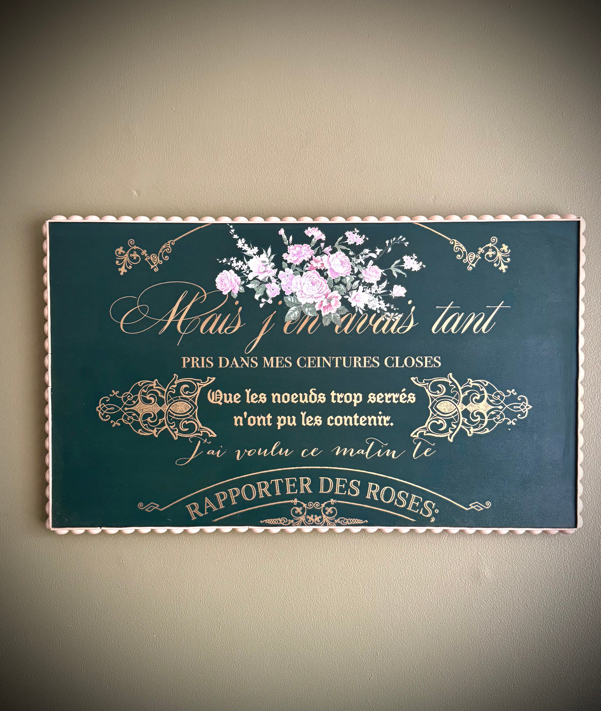 🌹 Upcycled Floral Wall Art – Handmade Roses Artwork