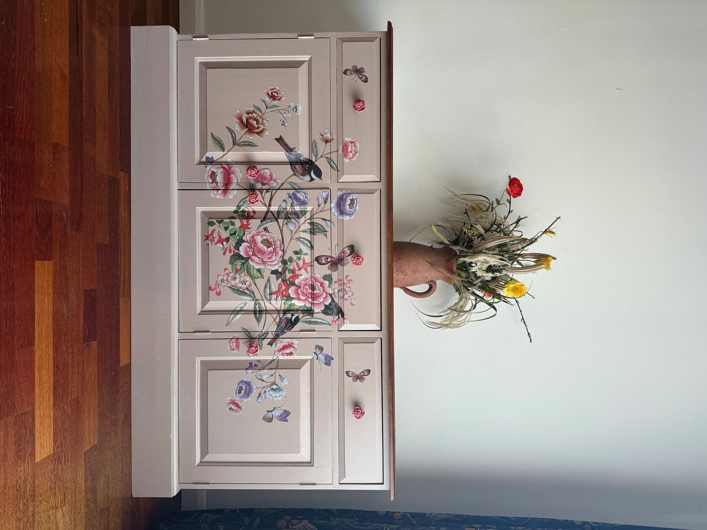 Floral upcycled sideboard - Read Description