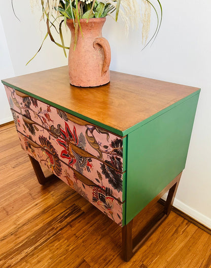 Chinese Design Floral Decor Europa Dresser