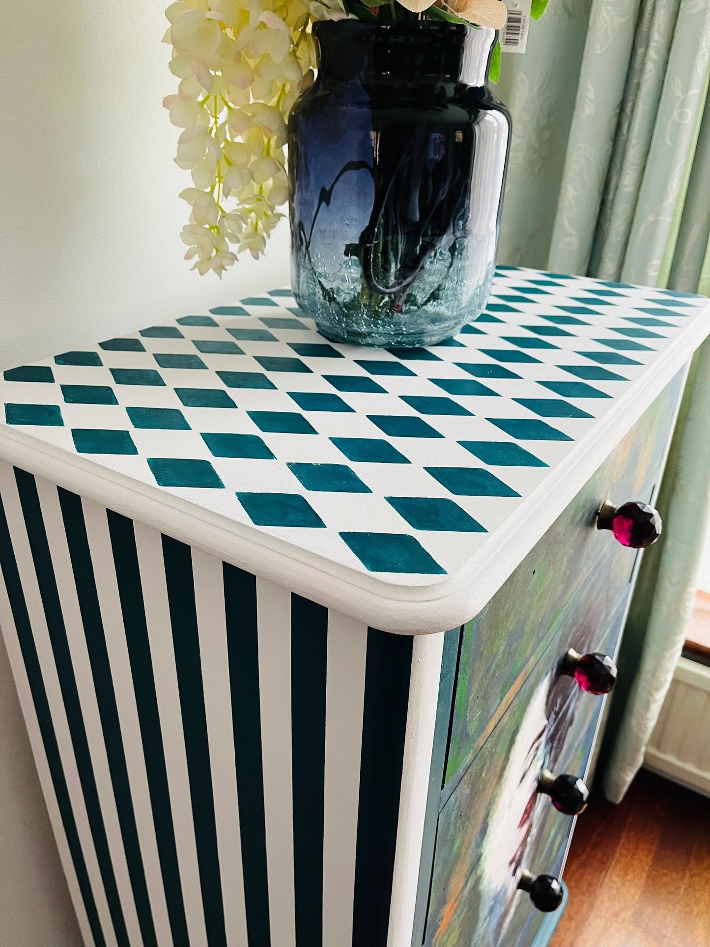 Moody Blues Retro style Pine Tall Boy