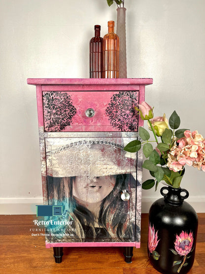Mysterious Give me a Kiss Bedside Table
