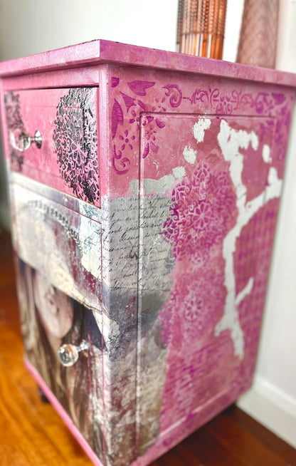 Mysterious Give me a Kiss Bedside Table